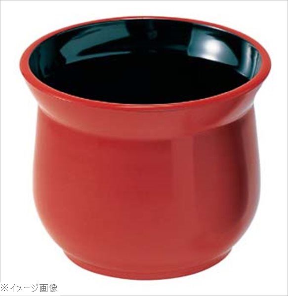 メラミン ガラ入れ 朱 3－1207－10