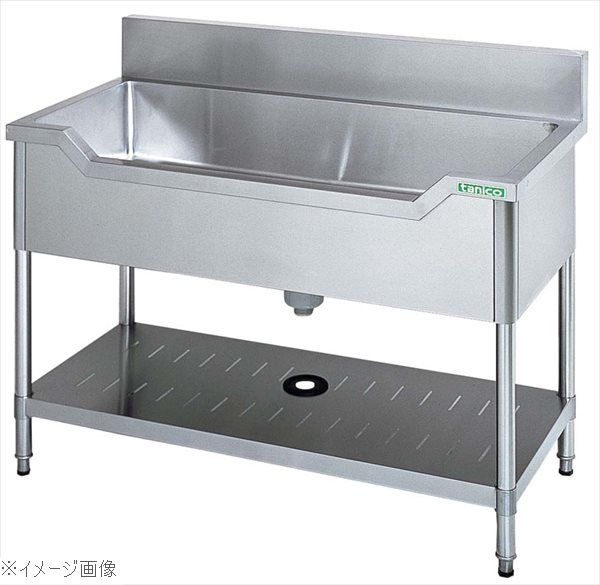 18-0（ステンレス） 舟型シンク（バックガード付）TX－F－120