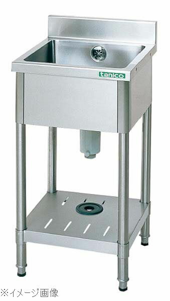 18-0（ステンレス） 一槽シンク（バックガード付）TX－1S－7545