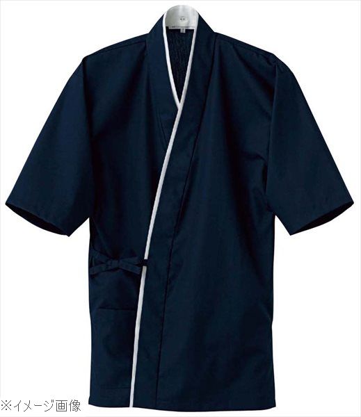 作務衣上衣 EA3061－1（男女兼用）紺 L