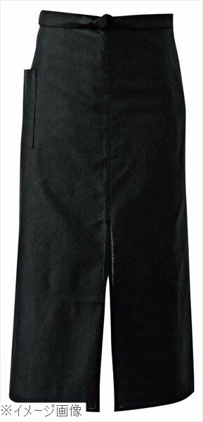 ロングエプロン ET3476－9 黒 フリー