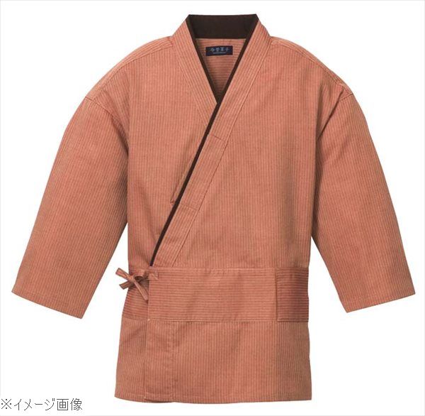 作務衣（男女兼用）KJ0010－6 レンガ S