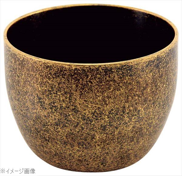 レトロ 18-8（ステンレス） ぐい呑み（一重構造）ゴールド