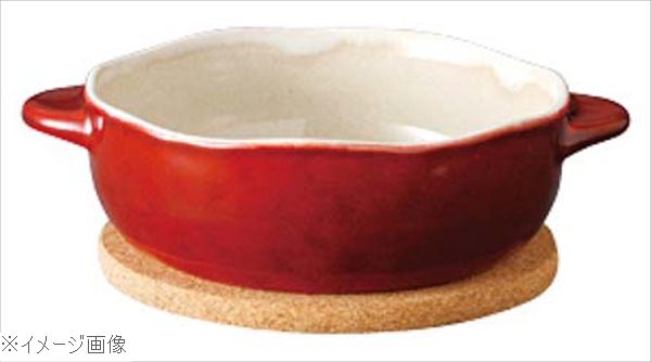ほっくり 丸グラタン 赤 34321