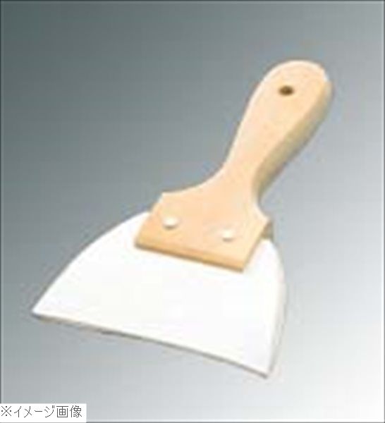 木柄 三角ゴムヘラ 大 No.448