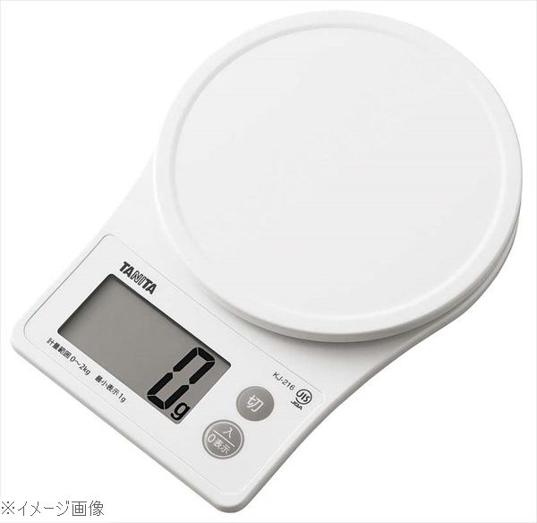 Kitchen Scales - タニタ デジタルクッキングスケール 2kg KJ－216WH