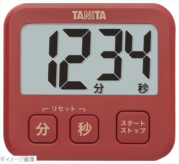 Scales - タニタ 薄型タイマー TD－408 レッド