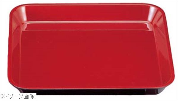 メラミン デリカバット 黒内朱 大 尺1．5寸