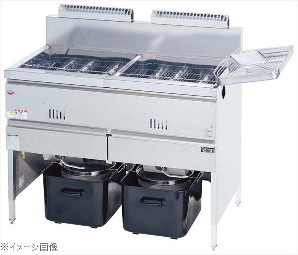 マルゼン ガスフライヤー 二槽式 MGF－18WK LP