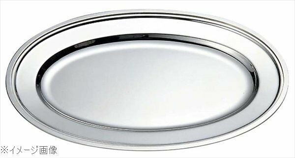 SW 18-8（ステンレス） 平渕 小判皿 12インチ
