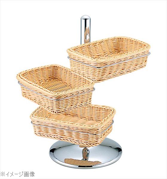 UK 18-8（ステンレス） パンかごスタンド（角型）