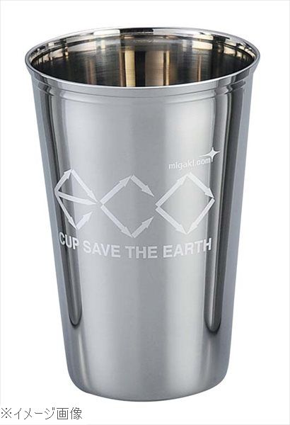 18-8（ステンレス）ECOマイカップ 500（ポーチ付）ミラー