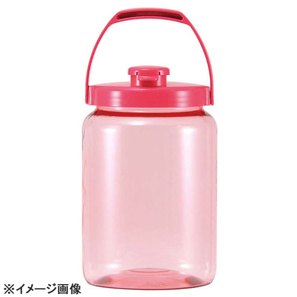 プラスチックカラー果実酒びんR型4.2Lピンク