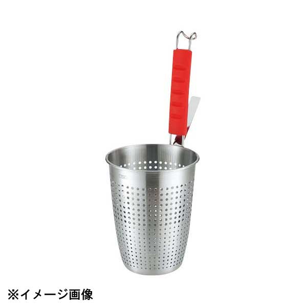 Bamboo Baskets, Bowls - UK 18-8 シリコン柄 カラーハンドルてぼ S レッド