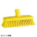 ヴァイカン コンパクトデッキブラシ 70426 イエロー(ハンドル無)