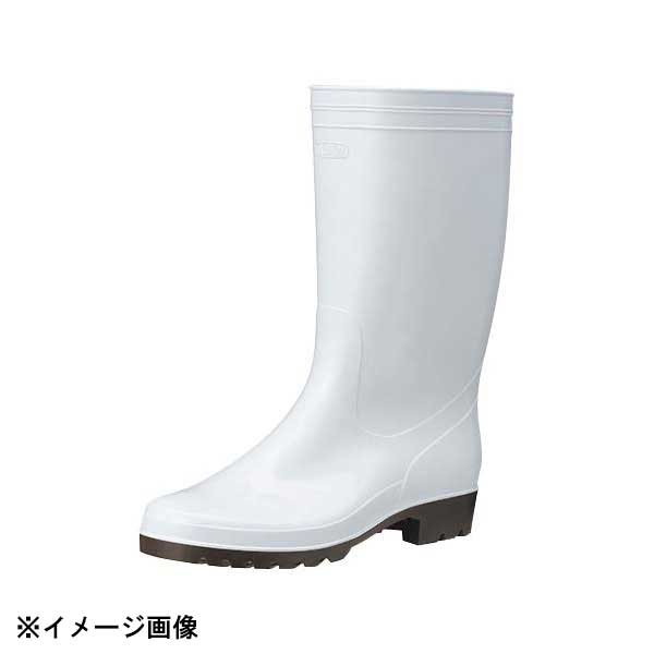 アキレス 抗ウィルスブーツ OSM5000 白/茶 26cm