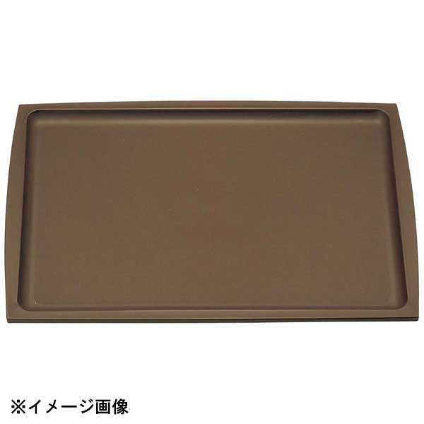 PP 長角盆 330_240 ブラウン ノンスリップ M44-411