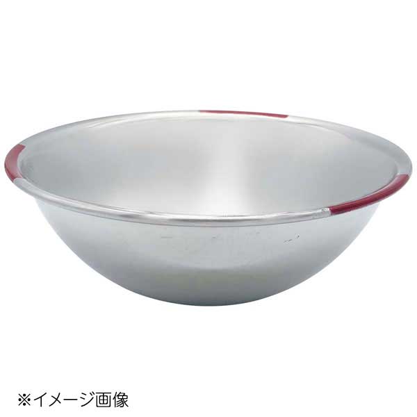 18-8 カラーアクセント ミキシングボール 42.5cm レッド