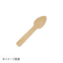 竹製ワンウェイデザートスプーン(50本入)18327