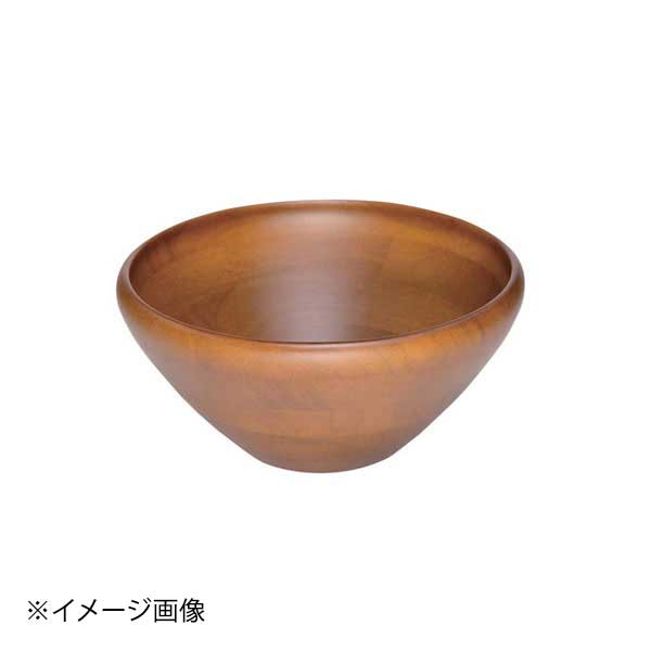 ラバーウッド サラダボール KP-175B マホガニーブラウン