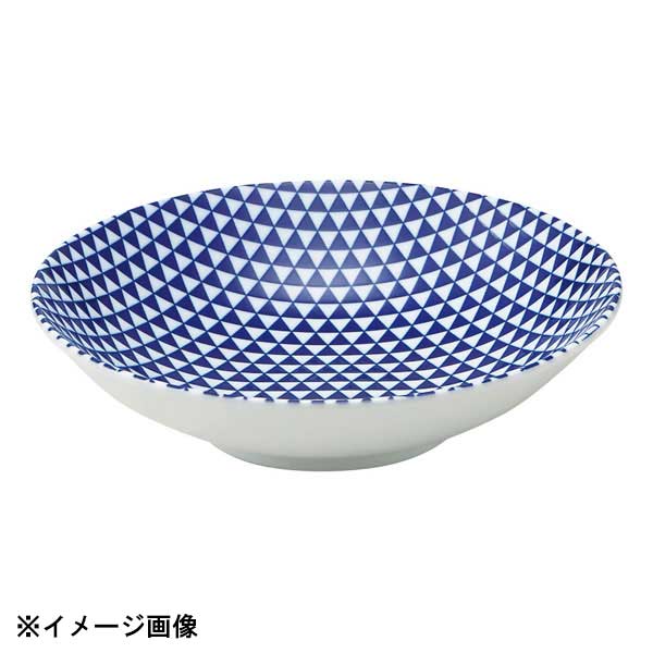 花伝 山格子 青 23cm浅ボウル 52289011