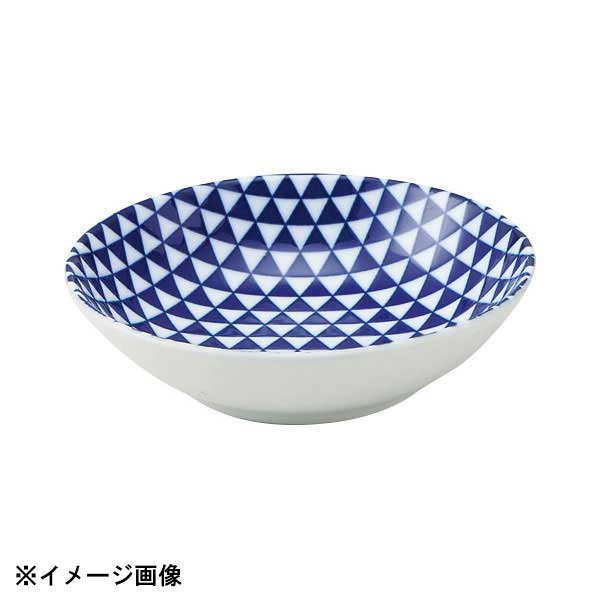 花伝 山格子 青 13.5cm浅ボウル 52289015