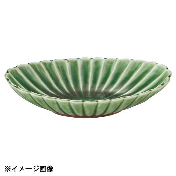 花伝 かすみ 緑 楕円皿 小 56171077