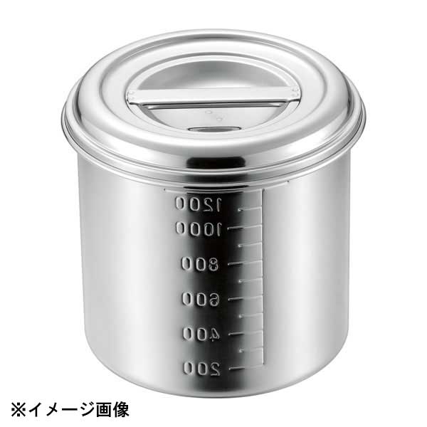 Steel Storage Containers - 赤川器物製作所 AG 18-8深型キッチンポット(目盛付) 12cm(1.4L) 015293