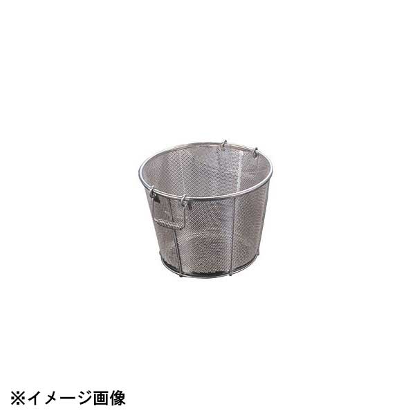 本間冬治工業 BK 18-8パンチング深型ざる 42cm 穴径φ3mm 把手A 037143