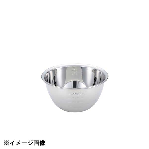 藤井器物製作所 F18-8 深型ミキシングボール 15cm(目盛付) 603812