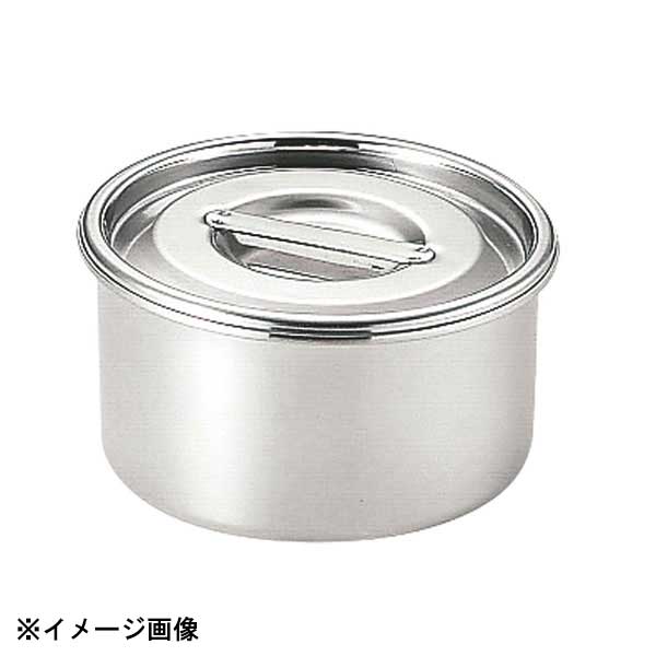 三宝産業 UK 丸 浅型キッチンポット18cm(2.5L)ツマミ付 609558