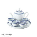 ホタル陶器(花) 6斗大茶具 トレーφ263mm急須750cc