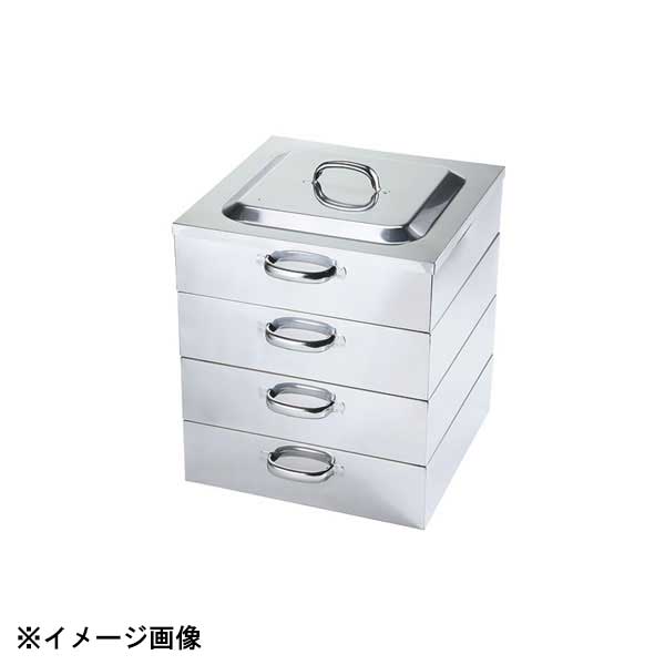 サビに強い18-8ステンレス製蒸し器です。ガスはもちろん、IH電磁調理器にも使えます。※サイズは中子のサイズです。水槽の深さ125mm●サイズ　外寸縦×横：360×360●材質：18-0ステンレス●生産地：燕三条