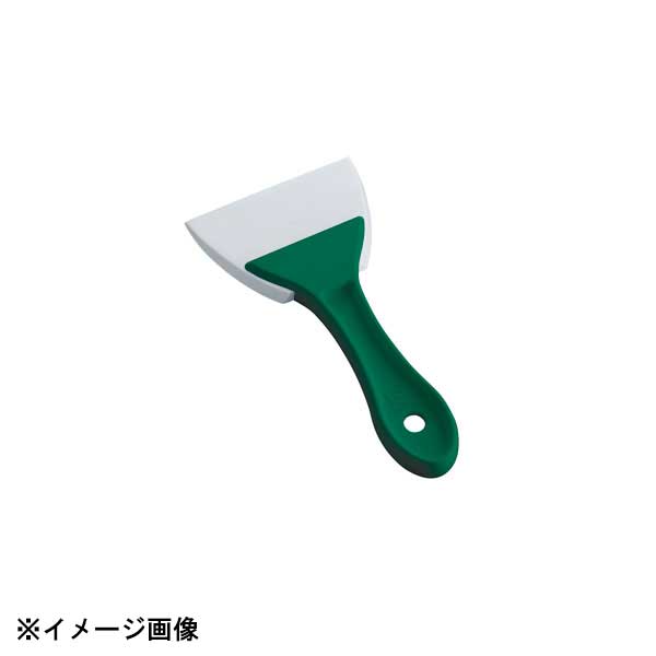 カンダ PC柄三角シリコンゴムヘラ 緑 小 086183
