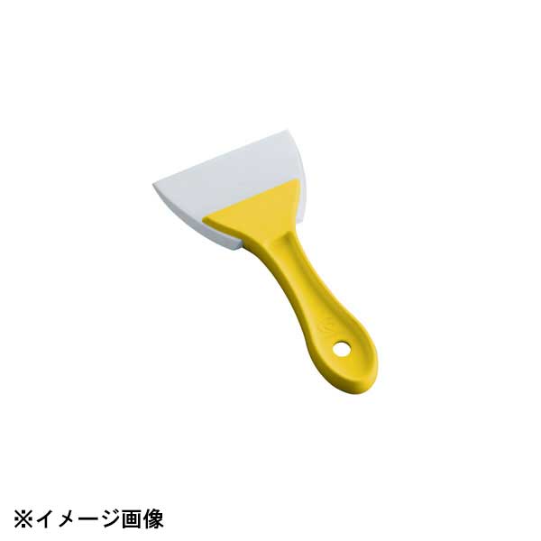カンダ PC柄三角シリコンゴムヘラ 黄 小 086184