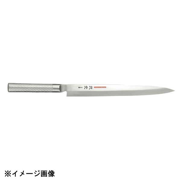 ■モナカハンドルハンドル部を空洞にし、軽くていつまでも美観を保つ「ステンレスモナカ構造」を採用。また、18-8抗菌性ステンレス鋼を使用し、水・薬品等の高圧・高温殺菌洗浄を可能にした衛生的なハンドルです。※塩素などでの殺菌はご遠慮ください。●サイズ　刃渡：240mm●材質：日本鋼　ハンドル：18-8ステンレス●生産地：燕三条