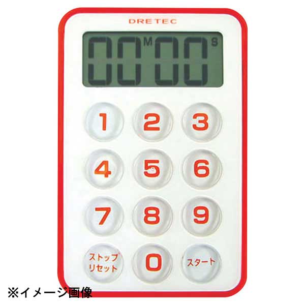 ドリテック DR フラッシュタイマー(99分99秒) T-184RD レッド 128082