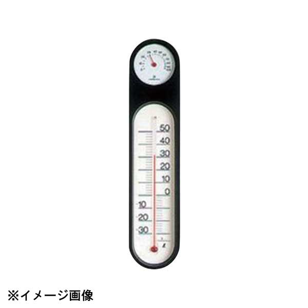 シンワ測定 シンワ 温湿度計PCオーバル M-055 48929 黒(文字板:白) 128103