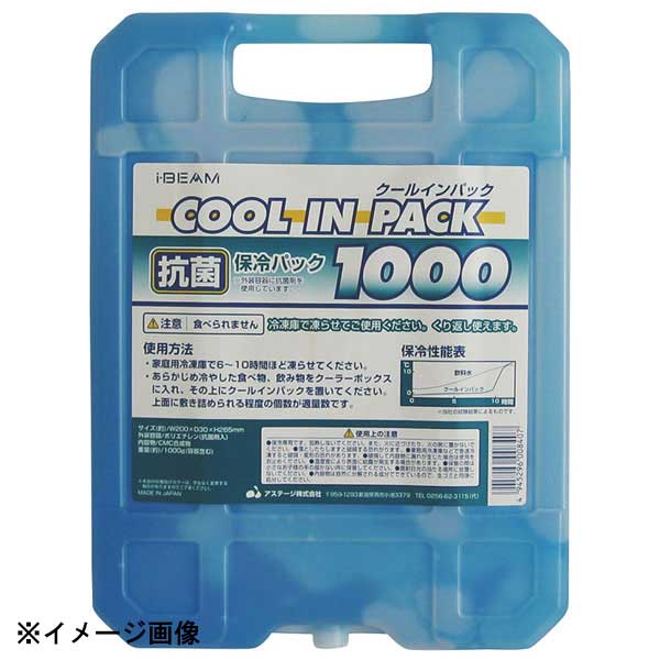 アステージ 保冷パック 抗菌クールインパック(ハードタイプ)1000 607010