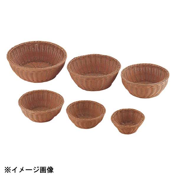 トーダイ PPラタン 丸型バスケット15型 ブラウン RO-202-BR 196044