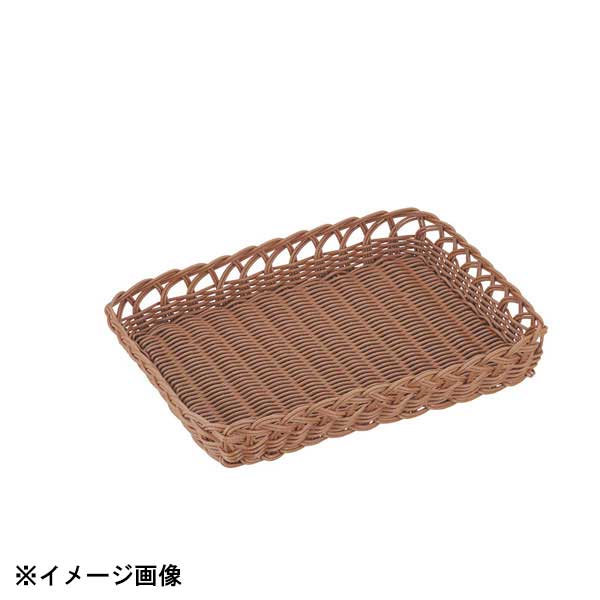 トーダイ 角型 ベーカリーバスケット スカシ ブラウンBB-422-BR 603368