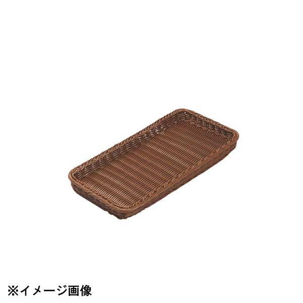 トーダイ 角型ベーカリーバスケット 薄型25型 ブラウンBB-4025-BR 603386