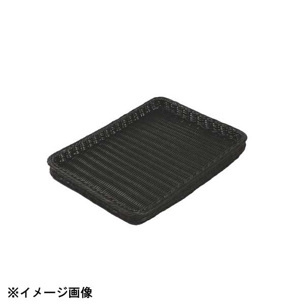 トーダイ 角型ベーカリーバスケット 薄型20型 ブラックBB-4020-BK 603388