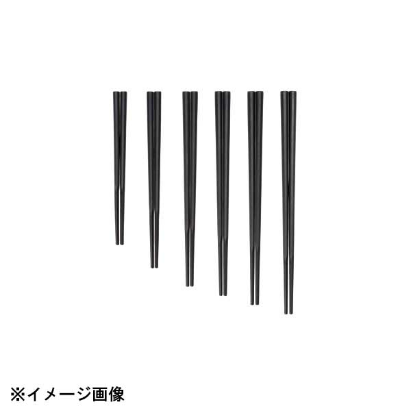 曙　産業 GM-4004 10角 ぐる麺箸 23cm 黒