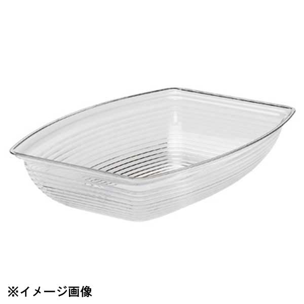Silicone Containers - CAMBRO キャンブロ 長角型リブタイプ サラダボール RSB1014CW クリア 605860