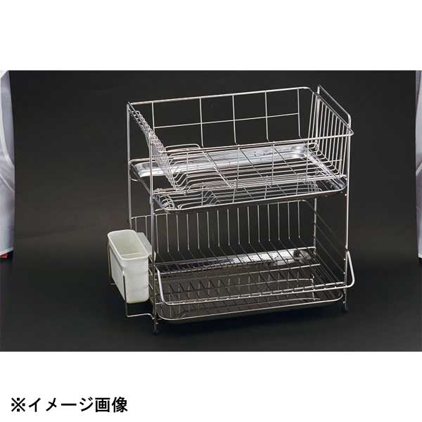 丈夫でお手入れが簡単な18-8ステンレス製。●サイズ　外寸 縦×横×高さ：415×300×H385mm●材質：本体:18-8ステンレス　トレー:18-0ステンレス●生産地：燕三条