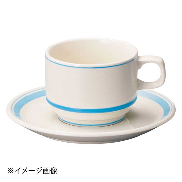 光洋陶器 KOYO カントリーサイド ペールブルー 高台スタックコーヒーカップ カップのみ 13424062