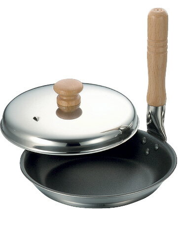 2層鋼クラッド 親子鍋 19cm フッ素加工 20719