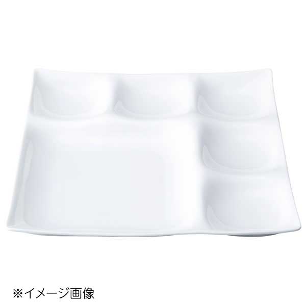 桐井陶器 モデルノ MODERNO Kowake(コワケ) 仕切りビュッフェプレート 01-36