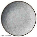 桐井陶器 モデルノ MODERNO かいらぎ黒 25.5cm皿 855-1105